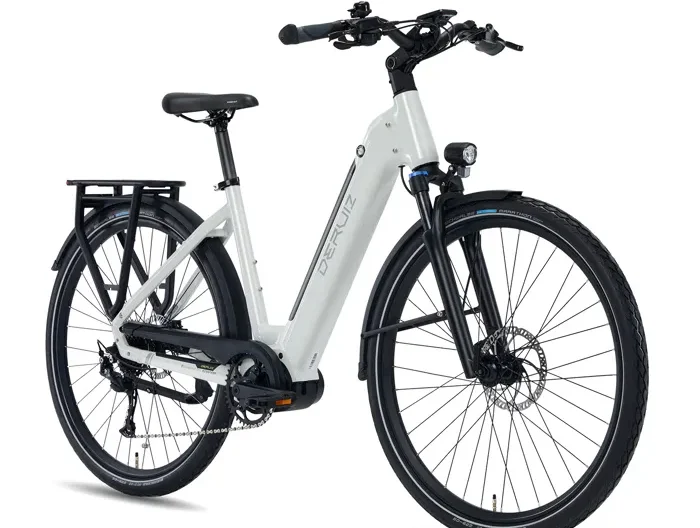 DERUIZ Trekking Vélo Électrique 28" - Moteur à Entraînement Central 250W 80N.m - Batterie 48V13.4 Ah- Autonomie Max 161km-Shimano 9