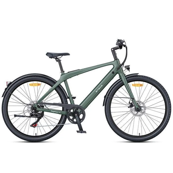 ENGWE MAPFOUR N1 Air Vélo électrique - Autonomie MAX 100km - Batterie 36V13Ah - Moteur 250W - Cadre en fibre de carbone, Vert – Image 2