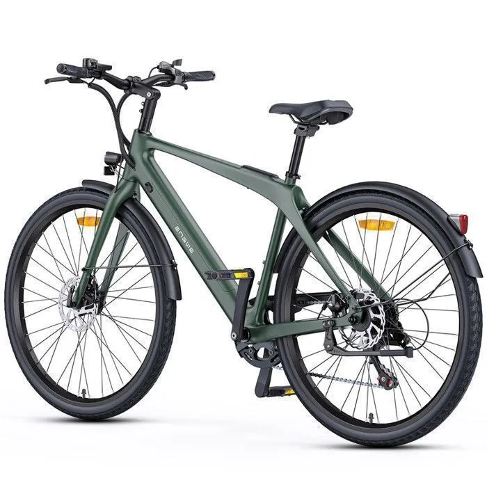 ENGWE MAPFOUR N1 Air Vélo électrique - Autonomie MAX 100km - Batterie 36V13Ah - Moteur 250W - Cadre en fibre de carbone, Vert – Image 3