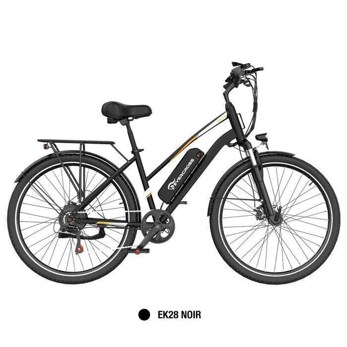 Vélo électrique adulte EVERCROSS TECH EK28 - Pneu 28" Batterie amovible 36V 13Ah Moteur 350W 7 Vitesse Freins à Double Disque – Image 2