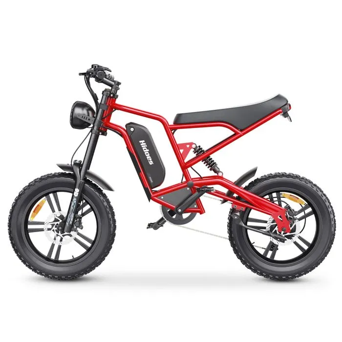 Hidoes HD-B6 Vélo Électrique - Moteur 1200W Batterie 48V15.6AH Freins à Disque Hydrauliques - Rouge – Image 3