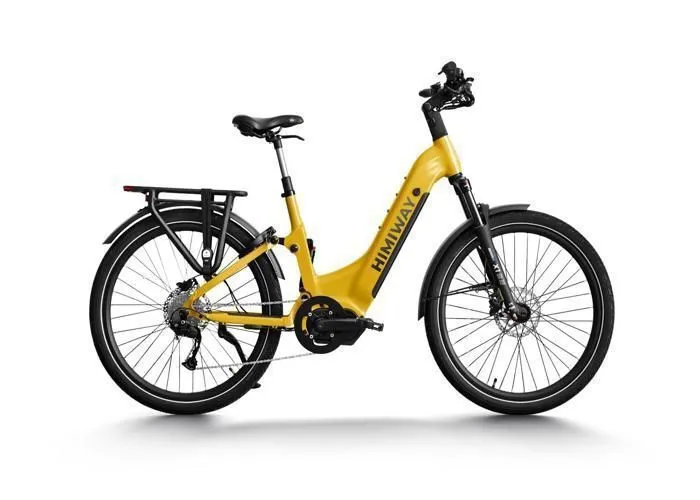 HIMIWAY A7PRO Vélo électrique de ville pour les navetteurs,Orange sombre