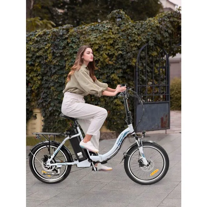 KAISDA K7 Vélo Électrique Pliable 20”- Moteur 350W Batterie 36V13AH - Autonomie 70km - Shimano 7 Vitesses - Freins à disque,Noir – Image 2