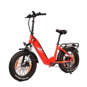 KAISDA Vélo Électrique Pliable VAE - Moteur 350W - Batterie 36V 25Ah - 20” Fat Bike - Autonomie 160km - Shimano 7 Vitesses - Rouge