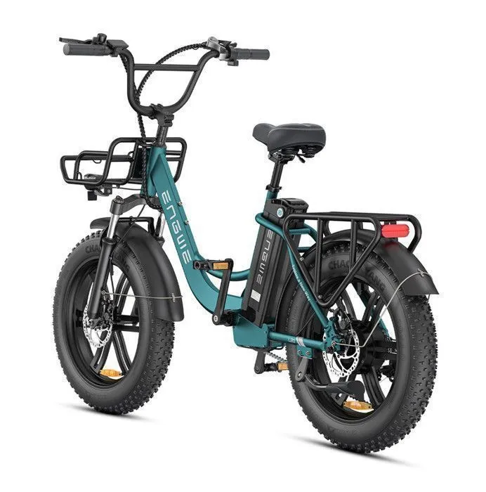 ENGWE L20 BOOST - Vélo électrique 20" - Autonomie 140km - Batterie Amovible 48V13Ah - Moteur 250W - 7 vitesses - VTC Fat bike,bleu – Image 5