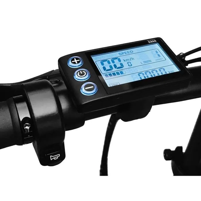 Vélo Électrique Pliable - Wegoboard - SuperBike Plus Argent - 20 pouces * 4.0 - 7 vitesses Batterie 36V 10,4 Ah - Autonomie 60 km – Image 3