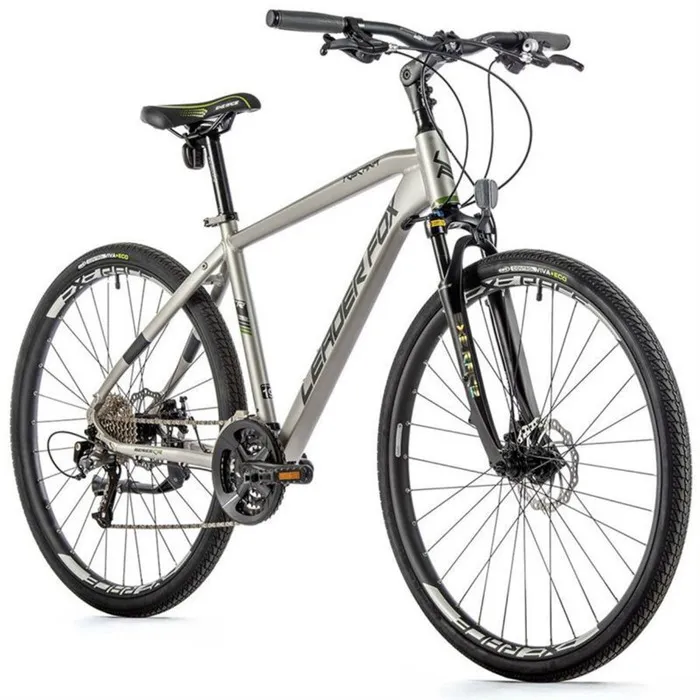 Vélo électrique VTC 28 musculaire Leader Fox Toscana 2022 20" 9V - argent - 183/188 cm – Image 2