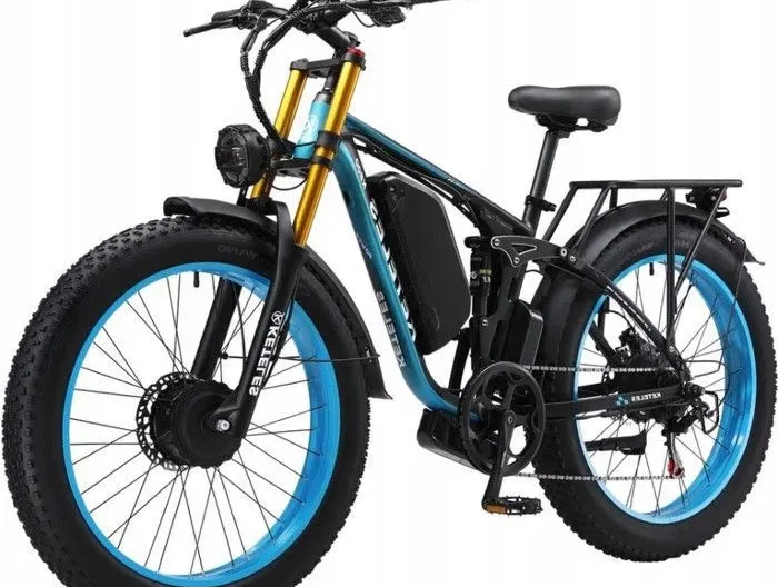 Vélo Électrique adulte K800 PRO Dual Moteurs 2000W - Batterie 48V 23Ah - Autonomie 100km - Shimano 7 Vitesses - Pneus 26x4.0" VTT