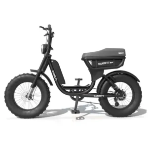 Vélo Électrique Biplace Cargo Garrett Miller City Noir Batterie Double / Route