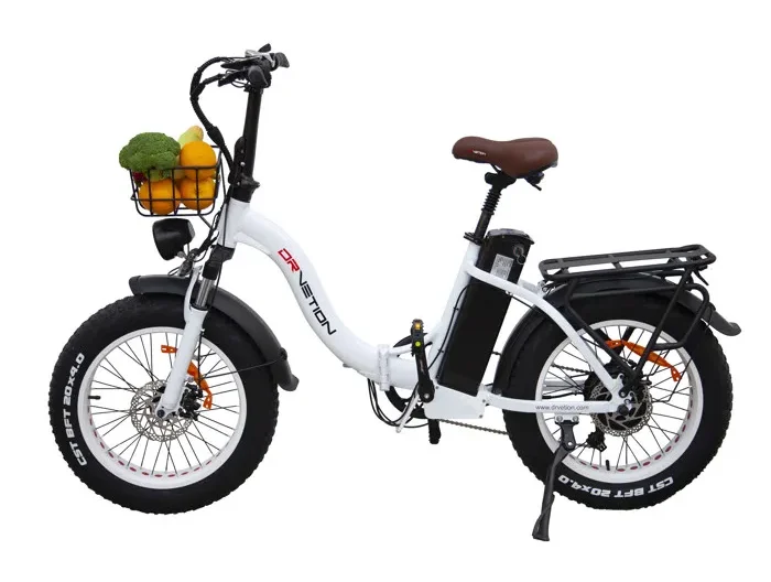 Vélo électrique - DRVETION - CT20 - 750W - Batterie 20AH - Fatbike Blanc