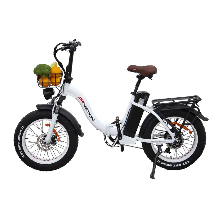 Vélo électrique - DRVETION - CT20 - 750W - Batterie 20AH - Fatbike Blanc