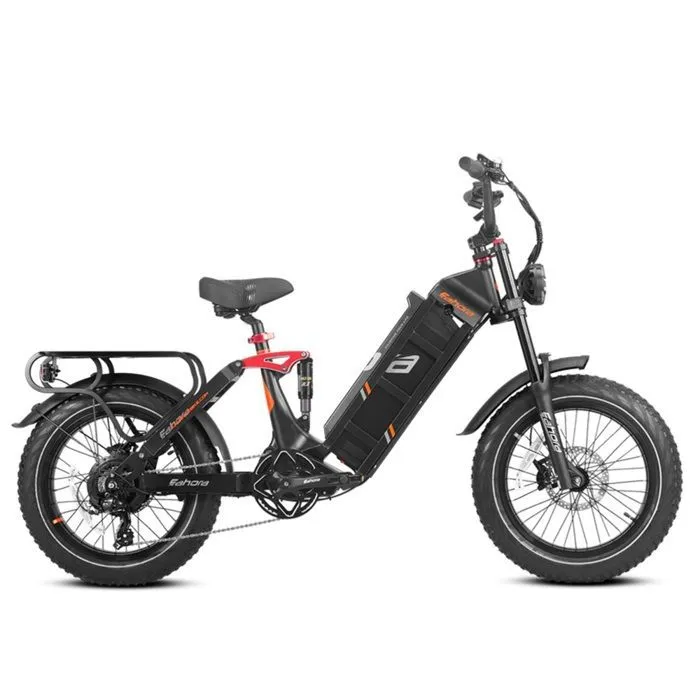 Vélo électrique EAHORA JULIET II, Noir, Moteur 1500W, Batterie 52V60AH, Suspension Complète – Image 2
