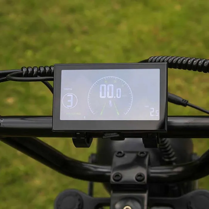 Vélo électrique Emoko C93, moteur 1000W, batterie 20AH, pneu 20''*4.0, 50KM/H, 7 vitesses, Noir – Image 5