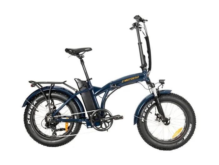 Vélo électrique EMOTORAD TOLEDO, 36V 250W 13Ah 468Wh, Batterie Amovible, 25KM/H Autonomie 50KM, Pliage, Bleu foncé