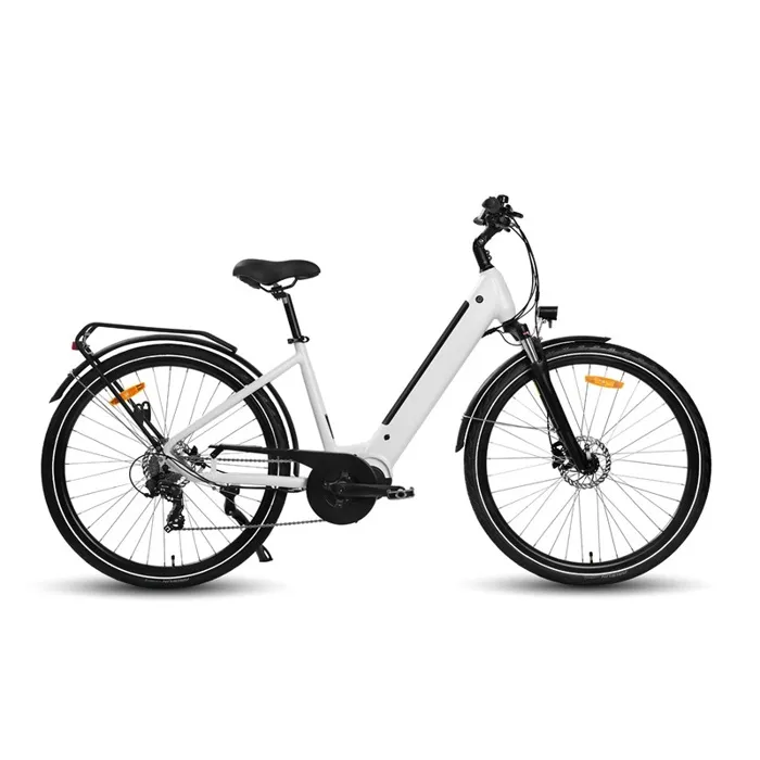 Vélo électrique HAOQI FALKE, Blanc, Moteur 48V250W, Batterie 48V14Ah, Shimano 7 – Image 2
