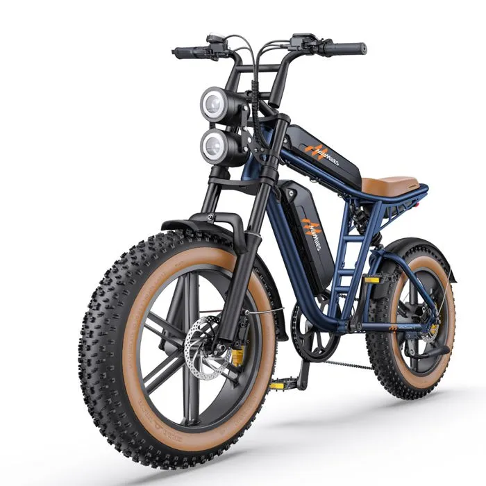 Vélo Électrique HillMiles MileZoom 1 - Moteur 750W Batterie 52V31.2AH Pneus De 20 Pouces Frein à Huile Hydraulique - Bleu – Image 2