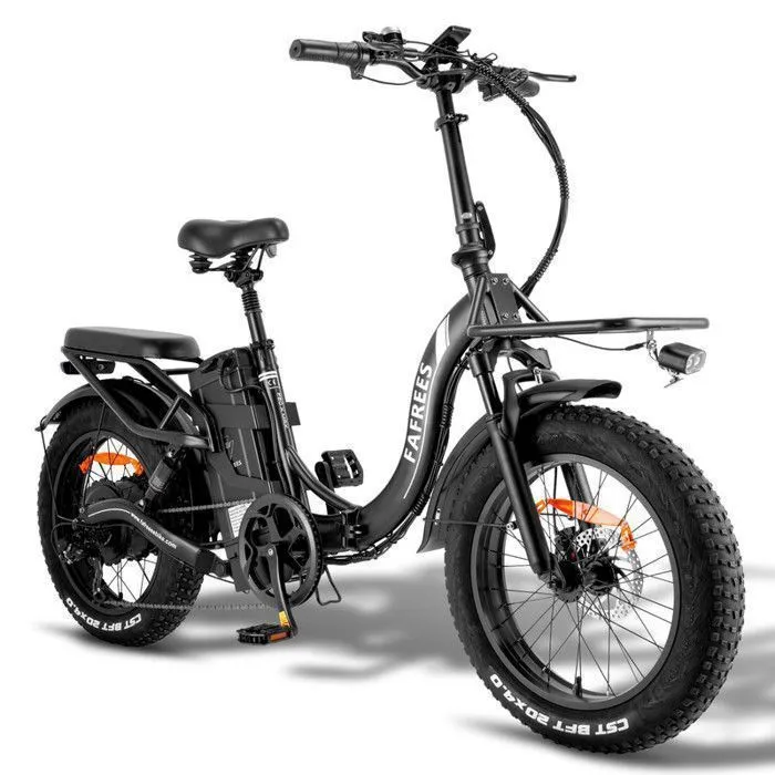 Vélo Électrique Pliable 20" - FAFREES F20X MAX - 1000W 48V/30Ah Samsung Batterie Amovible - Shimano 7s - Autonomie 200 km, Noir