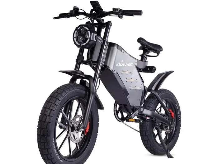 Vélo électrique, RZOGUWEX X5S, Noir, Moteur 48V1000W Moteur Brushless, Couple 95NM, Frein à Huile