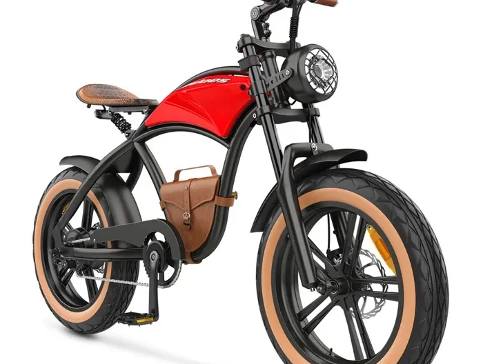 Vélos électrique HIDOES B10, Moteur 1000W, Batterie au Lithium 48V13Ah, Vélo Fat Pneu, Coussin de Style Cowboy et Sac de Vélo