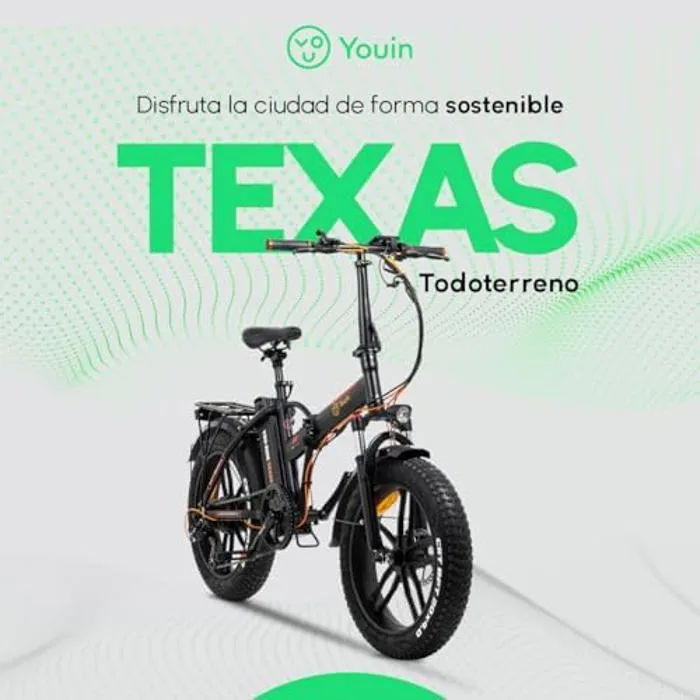Vélo électrique pliable - YOUIN - Youin Texas - Moteur 250 W - Vitesse 25 km/h - Autonomie 45 km – Image 2