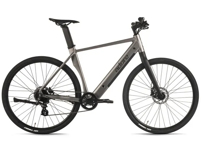 ADORE Vélo de Ville Electrique 28" UBR-770 Moteur arrière 35NM / 9,8Ah Gris