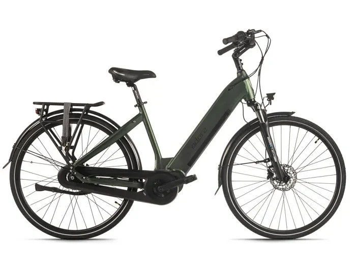 ADORE Vélo de Ville Electrique 28" CX-280 Moteur Central 75NM/15Ah Vert mat