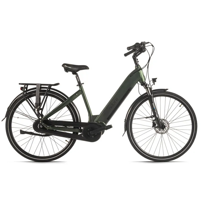 ADORE Vélo de Ville Electrique 28" CX-280 Moteur Central 75NM/15Ah Vert mat