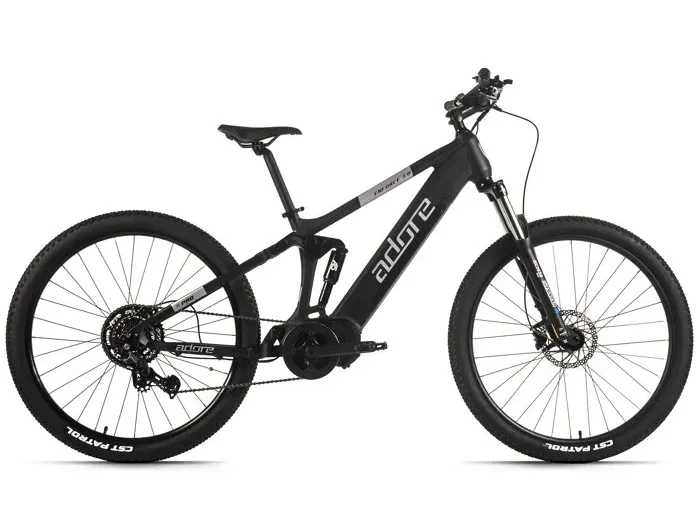 ADORE VTT électrique tout suspendu 29" ENFORCE 3.0 moteur central Noir 9 Vitesses