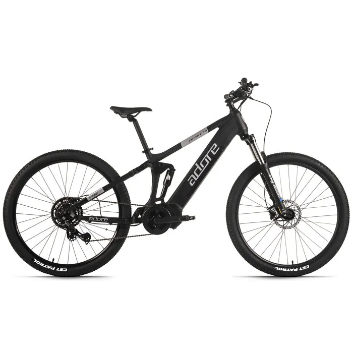 ADORE VTT électrique tout suspendu 29" ENFORCE 3.0 moteur central Noir 9 Vitesses