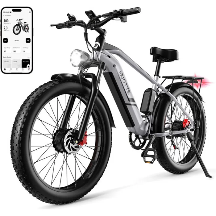 DUOTTS F26 - Vélo Électrique - Roues 26" - 750W*2 Double moteur - 48V/20Ah Batterie Samsung - 7 vitesse SHIMANO - Avec App