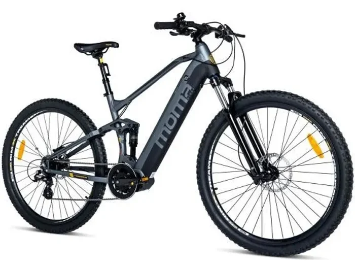Moma Bikes - VTT Electrique 29" PRO Moteur Central - Batterie 48V 13Ah - Auto.Max 120km - 8 Vitesses - Freins Hydraulique - L-XL