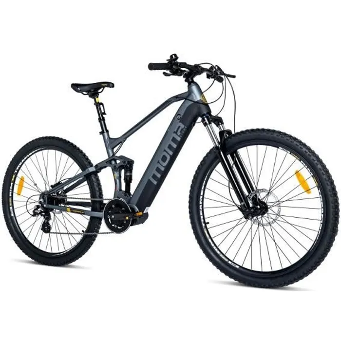 Moma Bikes - VTT Electrique 29" PRO Moteur Central - Batterie 48V 13Ah - Auto.Max 120km - 8 Vitesses - Freins Hydraulique - L-XL