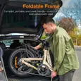 ENGWE L20 3.0 Pro - Vélo Électrique Pliable 20" - Batterie Amovible 48V15Ah - Autonomie 120km - Frein à disque hydraulique - Doré – Image 5