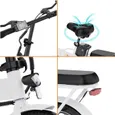 Vélo électrique Pliable EVERCROSS TECH Gros Pneus 16" EK5- Batterie amovible 36V Moteur 350W Freins Double Adulte - Blanc – Image 2