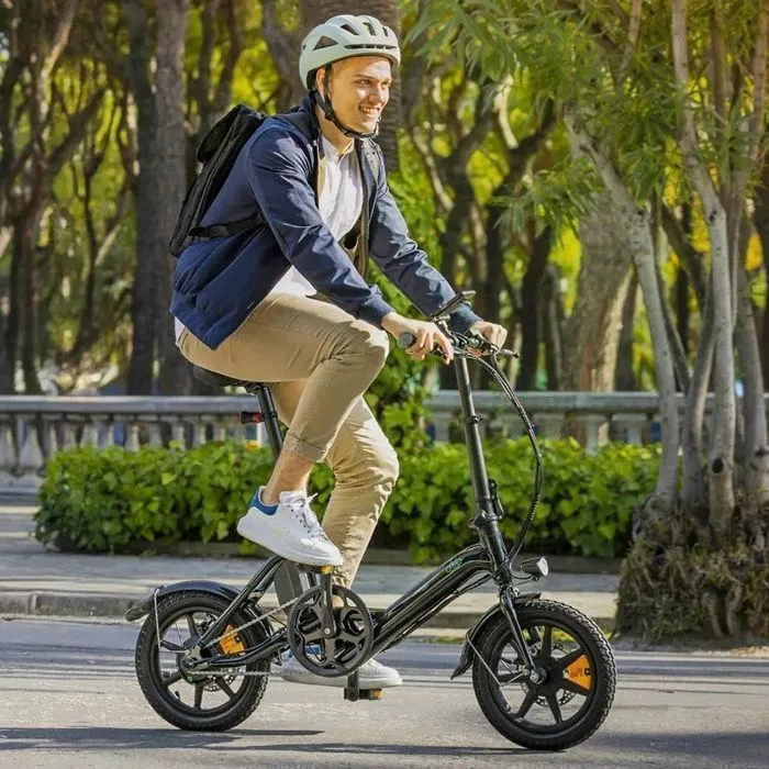 Fiido D3 PRO Noir Folding E Bike 14 pouces Portable Electric Bike vélo pour adultes – Image 2