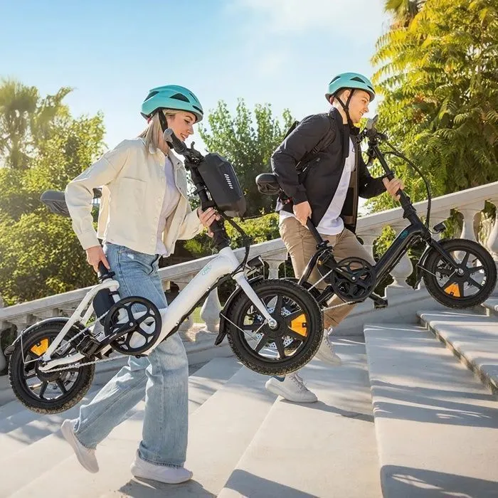 Fiido D3 PRO Noir Folding E Bike 14 pouces Portable Electric Bike vélo pour adultes – Image 3