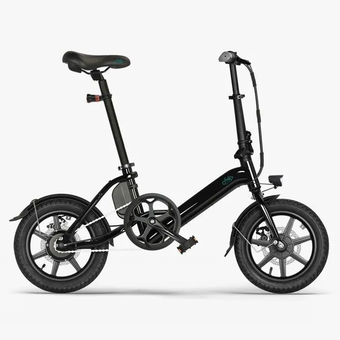 Fiido D3 PRO Noir Folding E Bike 14 pouces Portable Electric Bike vélo pour adultes – Image 5