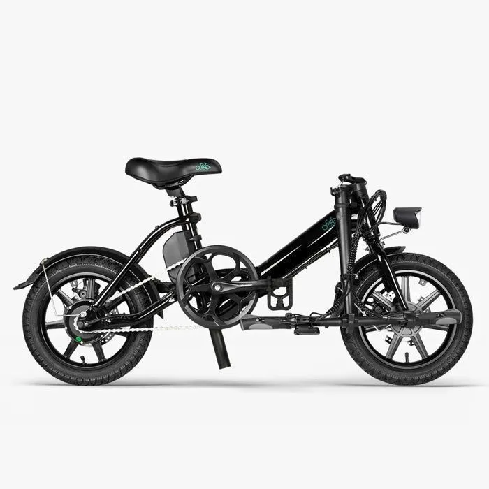 Fiido D3 PRO Noir Folding E Bike 14 pouces Portable Electric Bike vélo pour adultes – Image 6