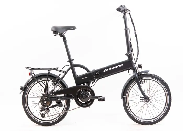 F.LLI SCHIANO E-SKY 20″ E-Bike pliable pour adultes avec moteur 250W et 7 vitesses, batterie 36V 7.8Ah Lithium, noir