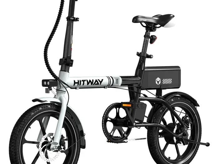 HITWAY Vélo électrique Pliable 16”E-Bike Moteur 250W avec Batterie Amovible 36V 9,0Ah, Autonomie 20-60KM