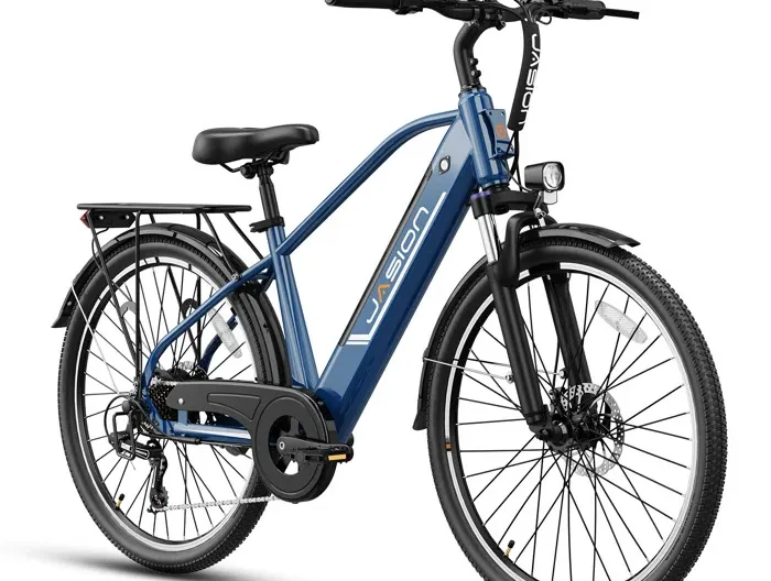 JASION Vélo Électrique 26" - Moteur 750W- Batterie Amovible 48V 11Ah - Autonomie 100km - VTT Ville E-Bike - Shimano 7 vitesses