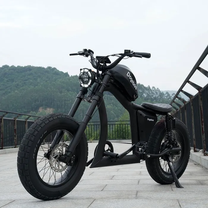 Moto électrique FT-02S 48 V 27 Ah avec moteur Bafang et gros pneus