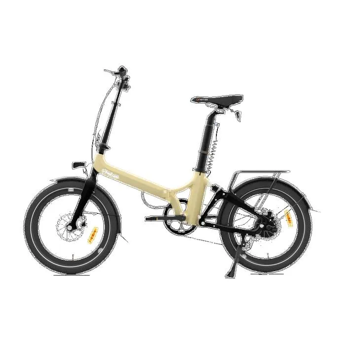 Onemile Nomad Velo Electrique Pliant 250W Aikema Rear Wheel Hub Motor 36V 10AH Lithium battery Rear Shock Absorber,Blanc – Image 3