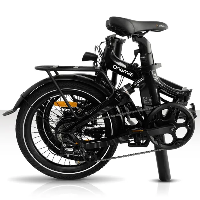 Onemile Nomad Velo Electrique Pliant 250W Aikema Rear Wheel Hub Motor 36V 10AH Lithium battery Rear Shock Absorber,Noir – Image 4