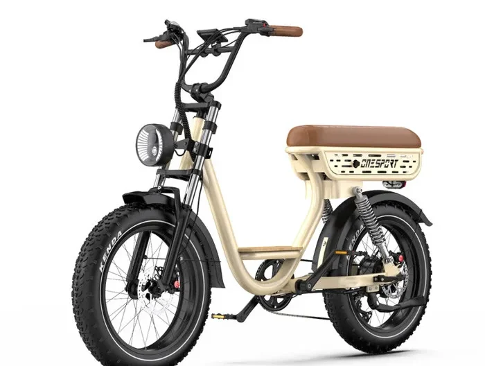 ONESPORT W77 Vélo électrique 20" - Moteur 500W Batterie 48V18AH - Autonomie 80KM - Shimano 7 - Freins Hydrauliques - Bluetooth APP