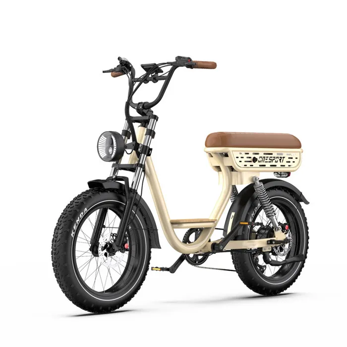 ONESPORT W77 Vélo électrique 20" - Moteur 500W Batterie 48V18AH - Autonomie 80KM - Shimano 7 - Freins Hydrauliques - Bluetooth APP