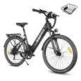 SAMEBIKE RS-A01 Pro-T - Vélo électrique - Roues de 26 pouces - Moteur 250w -Batterie 36V13Ah - Vélo ville shimano 7 vitesses, Noir – Image 7