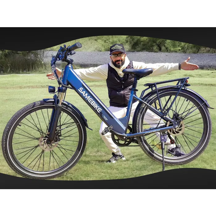 SAMEBIKE RS-A01 Pro-T - Vélo électrique - Roues de 26 pouces - Moteur 250w -Batterie 36V13Ah - Vélo ville shimano 7 vitesses, Gris Vendu et expédié par ENGWE SRLS – Image 4