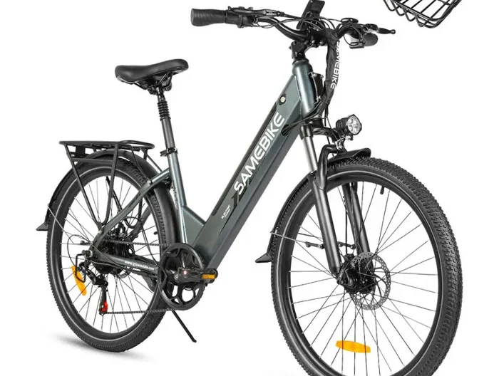 SAMEBIKE RS-A01 Pro-T - Vélo électrique - Roues de 26 pouces - Moteur 250w -Batterie 36V13Ah - Vélo ville shimano 7 vitesses, Gris Vendu et expédié par ENGWE SRLS