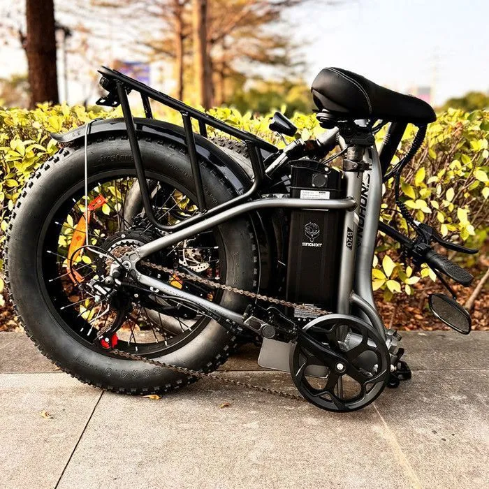 SINOHON - Vélo Électrique Pliable - Roues 20" - Moteur 750W 45km/h - Batterie 48V 15Ah -Maxi Autonomie 50-70km (Mode ASSIST) - Gris – Image 5